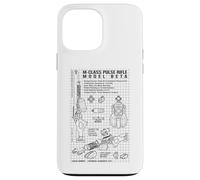 Science-Fiction Pistolet Laser Fusil à Impulsion drôle Sci FI Blueprint Coque pour iPhone 13 Pro Max