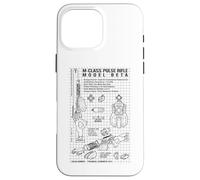 Science-Fiction Pistolet Laser Fusil à Impulsion drôle Sci FI Blueprint Coque pour iPhone 16 Pro Max