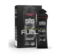 Science in Sport BETA Fuel Dual Source Gel 6x60ml Fraise Citron vert - Gel énergétique avec 40g de glucides - Energy Gel facile à digérer pour une performance optimale