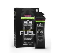 Science in Sport BETA Fuel + Gel Énergétique aux Électrolytes - Framboise & Citron | 40 g de glucides à double source avec 200 mg de sodium - idéal pour l’endurance et l’hydratation (Pack de 6)