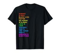 Science Is Real BLM Human Rights LGBTQ Pride Cadeau de gentillesse T-Shirt