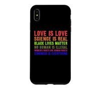 Science is Real Gay Pride LGBT ou LGBTQ Love is Love Be Kind Coque pour iPhone XS Max