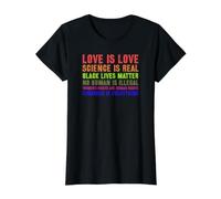 Science is Real Gay Pride LGBT ou LGBTQ Love is Love Be Kind T-Shirt Graphique avec Valeur