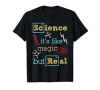 Science It's Like Magic But Real Teacher Nerdy Scientist T-Shirt