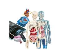 Clementoni Lab Super-Laboratoire Anatomie, Expériences Science, Jeu Scientifique 8 Ans - Fabriqué en Italie, Multicolore, 19299