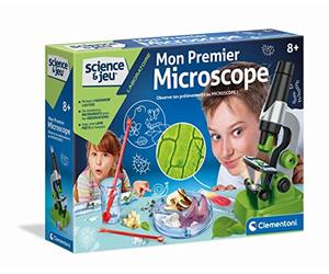 Science & Jeu Mon Premier Microscope Kit Observation Enfant Dès 8 Ans | Observe des échantillons variés comme un vrai chercheur scientifique bien passionné | fabrication italienne | idée cadeau