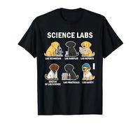 Science Labs Funny Dogs Labrador Retriever Science Teacher T-Shirt