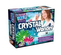 Science Mad - Kit Crystal Wonder - Apprenez-en Plus sur la Culture du Cristal avec 14 expériences sûres, éducatives et Amusantes - Comprend des Produits Chimiques, des appareils et des Instructions