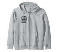 Science! Mad Scientist at Work in Laboratory Noir et Blanc Sweat à Capuche