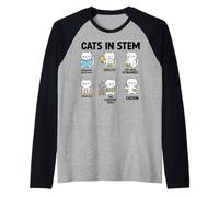 Science Meme Cats in Stem Scientist Nerd Manche Raglan