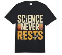 Science Never Rests Expérimentez Curious Nerd - Comfort Colors Adult Heavyweight T-Shirt