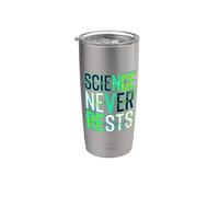 Science Never Rests Expérimentez Curious Nerd Gobelet isotherme en acier inoxydable double paroi