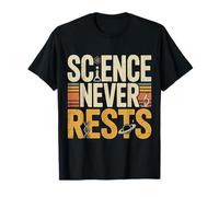 Science Never Rests Expérimentez Curious Nerd - T-Shirt