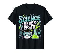 Science Never Rests Expérimentez Curious Nerd - T-Shirt