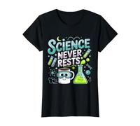Science Never Rests Expérimentez Curious Nerd - T-Shirt Graphique avec Valeur