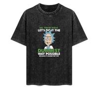 Science No You're Right Let Do It The Dumbest Way Possible Mens T-Shirt Black Unisex Tee XL