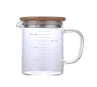 Science of Coffee Verre à café facile à lire Mesures métriques pour la maison et le bureau Facile à utiliser Petite théière en verre avec infuseurs Thé en vrac