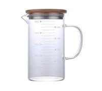 Science of Coffee Verre à café facile à lire Mesures métriques pour la maison et le bureau Facile à utiliser Petite théière en verre avec infuseurs Thé en vrac