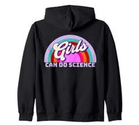 Science Rainbow Retro STEM Typographie Sweat à Capuche