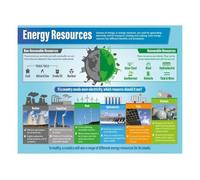 Science Renewable Nonrenewable Energy Study Poster