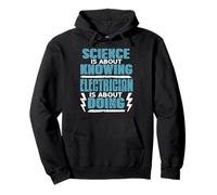 Science Sait Électricien Fait Phrase Technique Sweat à Capuche