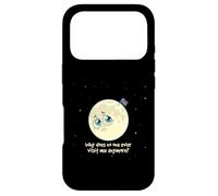 Science Space Moon Pourquoi Personne ne Visite Nerd Geek Ironic Coque pour iPhone 17 Pro