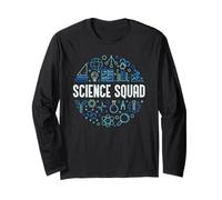 Science Squad - Design Vieilli pour scientifiques et Enseignants Manche Longue