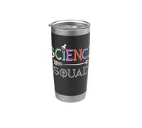 Science Squad Enseignant Étudiant Ingénieur Technologie Équipe mathématiques Gobelet isotherme en acier inoxydable double paroi