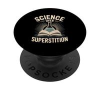 Science sur la Superstition Conception de pensée rationnelle PopSockets PopGrip Adhésif