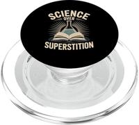 Science sur la Superstition Conception de pensée rationnelle PopSockets PopGrip pour MagSafe