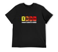 Science T-Shirt Sarcasm S AR Ca SM Primary Elements of Humor O-Neck 100% Cotton Short Sleeve Unisex T-Shirt XXXL