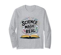 Science Teacher Science is Magic That's Real Funny STEM Manche Longue