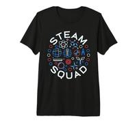 Science Tech Ingénierie Art et mathématiques - Steam Squad Circle T-Shirt Haut de Gamme