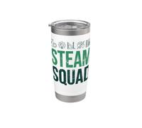 Science Tech Ingénierie Art Mathématiques - STEAM Squad Education Gobelet isotherme en acier inoxydable double paroi