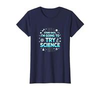 Science TS : Retirez-Vous, Je Vais Essayer la Science T-Shirt, Femme, Bleu Marine, XXL