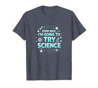 Science TS : Retirez-Vous, Je Vais Essayer la Science T-Shirt, Homme, Bleu Chiné, XXL