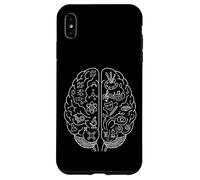 Science vs Art Cerveau Croquis pensée Concept Neuroscience Coque pour iPhone XS Max