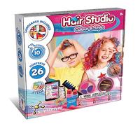 Science4you Hair Studio - Craie pour Cheveux pour Enfant, Kit Coiffure pour Coloration Temporaire des Cheveux, Tatouages pour Enfants, Jeux et Joeuts, Cadeau pour Fille et Garçon 7 8 9+ Ans