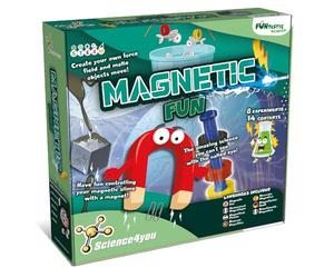 Science4you Inventions Magnétiques pour Enfants - Kit Scientifique Avec Aimants, Jouets Magnétique, Cubes et Pâte à Modeler, 6 Expériences et 14 Contenu, Jeux de Slime, Cadeaux pour Enfants 8 9 10 11+