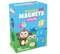 Science4you Kit D'Animaux Magnétiques pour Enfants 4+ - Créez aimants pour réfrigérateur avec de la pâte à modeler qui sèche à l'air, avec 10 couleurs, STEAM, cadeau pour garçons & filles 5 6 7+