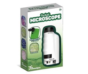 Science4you Microscope de Poche pour Enfants 6+ Ans - Petiscope Enfant Portable avec Manuel d'expériences et Outils de Laboratoire, Jouet Éducatif pour Garçons et Filles de 6 7 8 9+