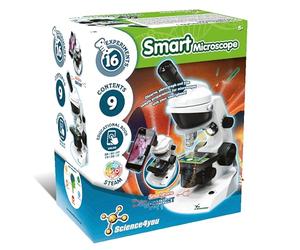 Science4you Mon Premier Microscope Enfants 7 8 9 10+ Ans - Kit de Chimie avec 15 Experiences Scientifiques - Adapteur Microscope Smartphone, Jeux Éducatif de Sciences pour Filles & Garçons 8-14 Ans