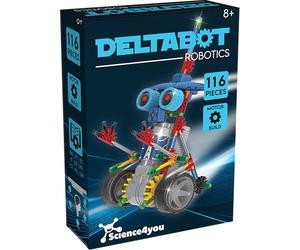 Science4you - Robotique Deltabot, Kit Robot à Construire de 117 pièces pour Enfants +8 Ans - Monter Un Robot Interactif pour Enfant avec ce Jeux de Construction; Jeu STEM avec Activites Manuelles