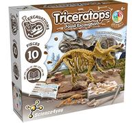Science4you Triceratops, Kit de Fouille pour Enfants +6 Ans - Excaver et Assembler 10 Fossiles de Dinosaure. Jeux de Paléontologie et Archeologie, Jouet et Cadeau pour Enfants 6 7 8 9 10+ Ans