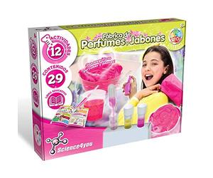 Science4you - Usine de parfums et de savons pour enfants +8 Ans - 12 Expériences scientifiques: Créez vos propres parfums et savons, Atelier pour enfants, Jouet éducatif pour filles et enfants 8-12