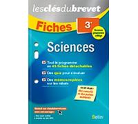 Sciences 3e - Fiches Svt, Physique-Chimie, Technologie