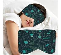 Sciences chimiques intéressantes, Masque de sommeil pour la maison, les voyages et le travail posté, couvrant entièrement les yeux et bloquant la lumière
