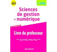 Sciences de gestion et numérique 1re STMG (2019) - Réseaux STMG - Pochette - Livre du professeur pochette