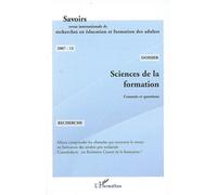 Sciences de la formation Constats et questions - Pierre Dominicé - L'harmattan - broché - Revue