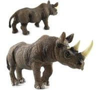 Sciences de l'éducation Rhinocéros modèle animal Ornement Figurine jouet pour enfants cadeau G